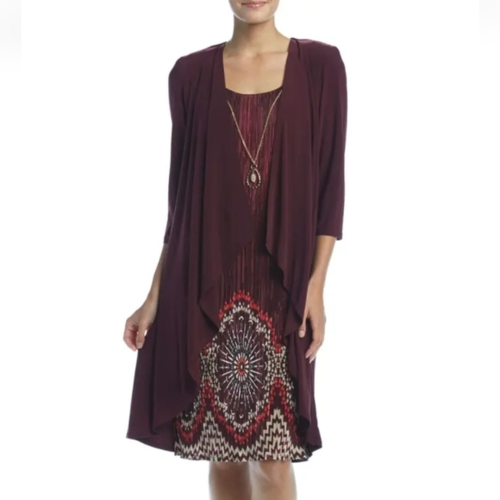 R&M  Richards‎ Womens Formal 2 pieces Dress, Purple, Size 14P